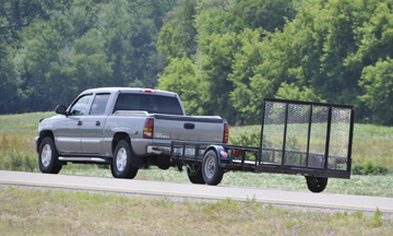 Gray Z71 & Flatbed Trailer