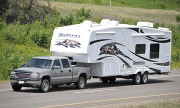 GMC Pickup & Fifth Wheel Camper