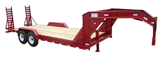 Red Gooseneck Trailer