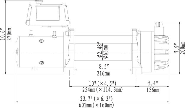 EWB 12500 机身尺寸图1