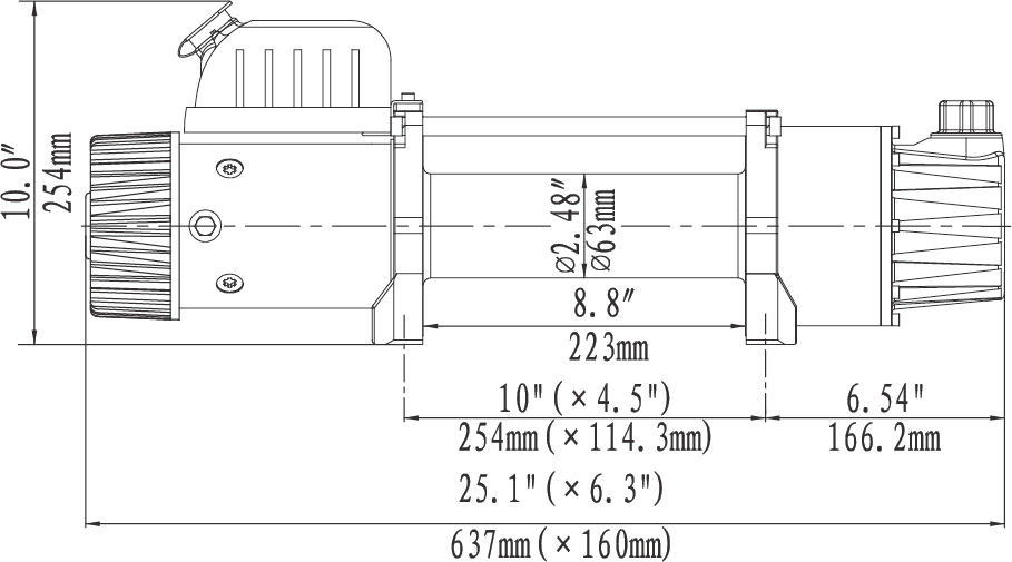 EWD 12000 机身尺寸图1