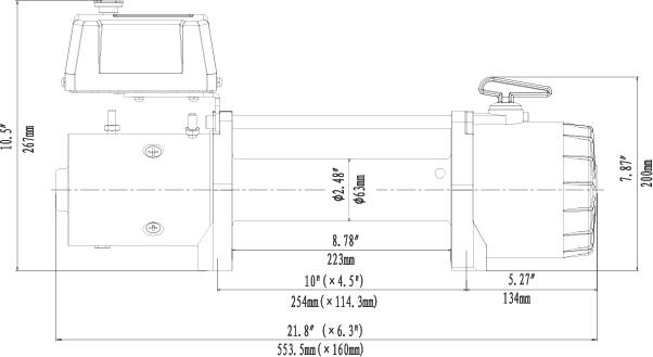 EWV 12000 机身尺寸图1