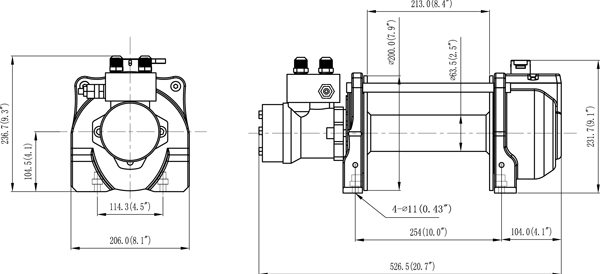 KHD 8 机身尺寸图1