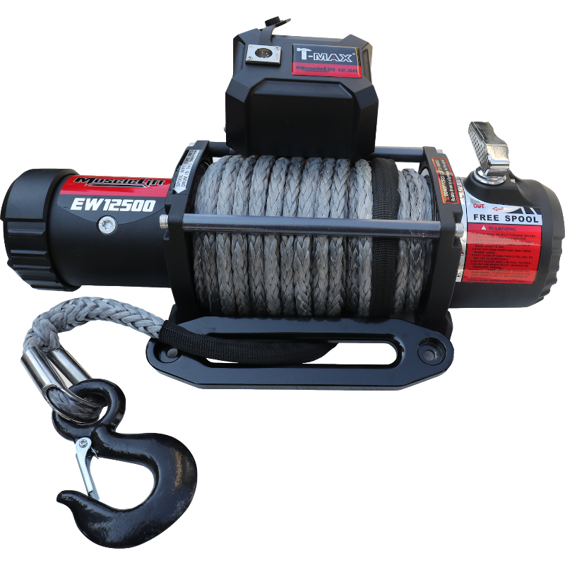 Musclelift 12500 Lbs Winch with Synthetic Rope 图3