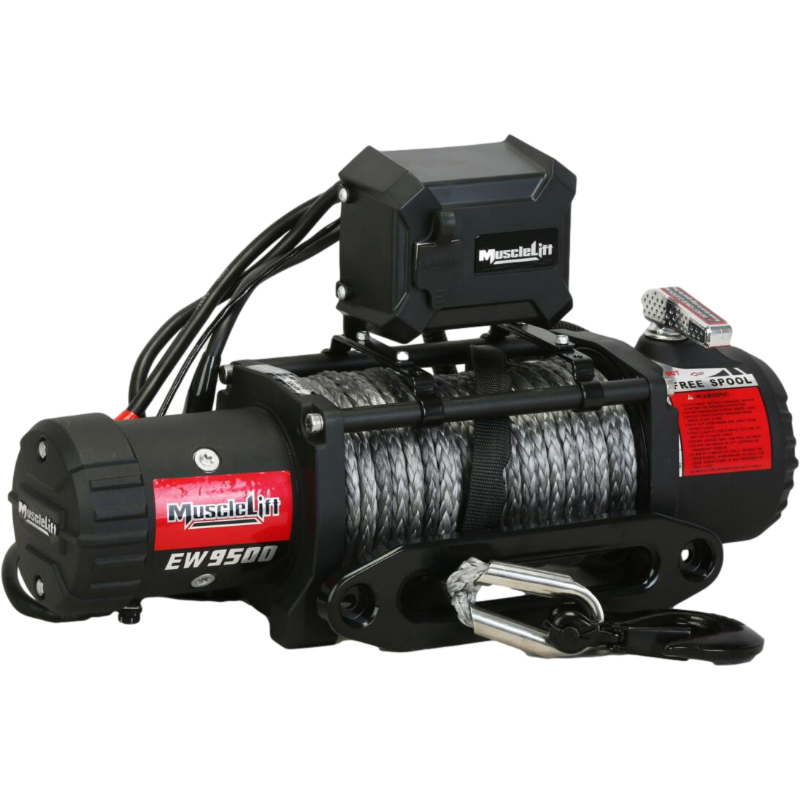 Musclelift 9500 Lbs Winch with Synthetic Rope