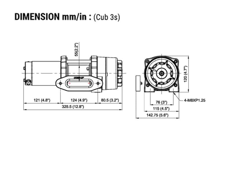 Cub 3s 机身尺寸图1