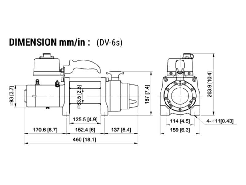 DV-6s 机身尺寸图1