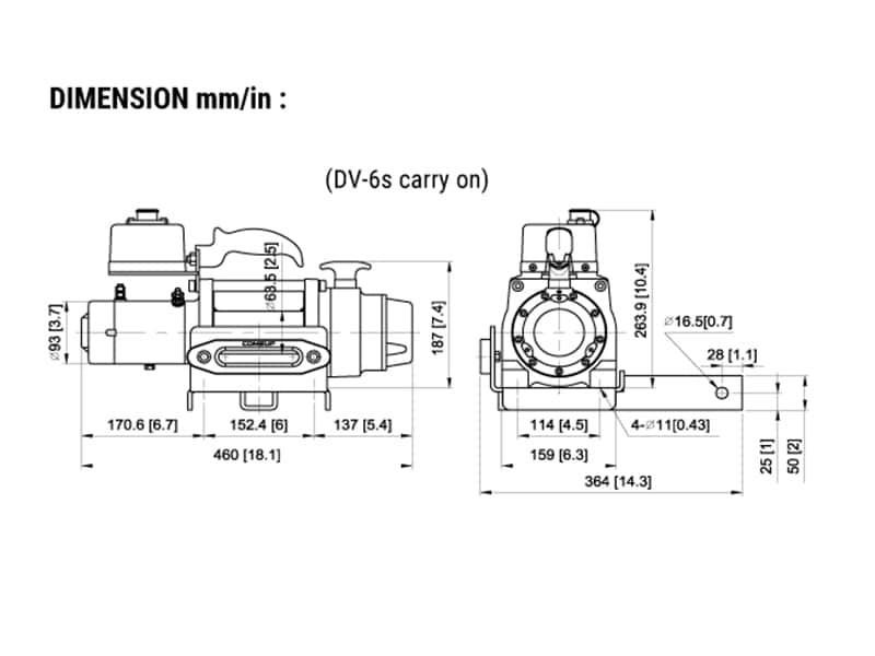 DV-6s carry on 机身尺寸图1
