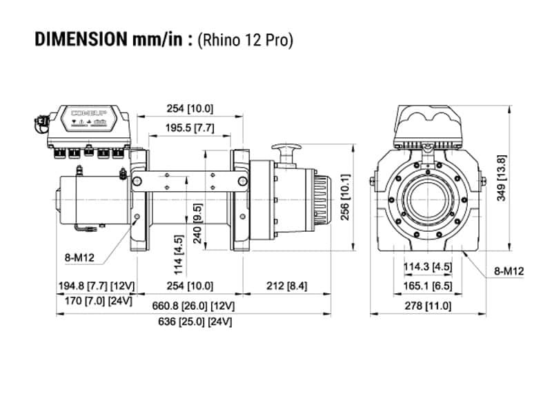 Rhino 12 Pro 机身尺寸图1