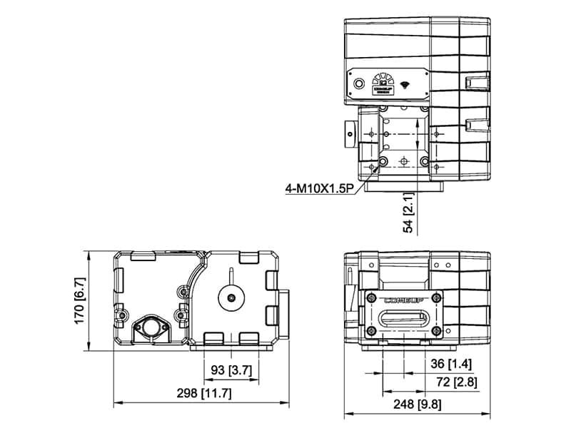 UTE-6000rs 机身尺寸图1