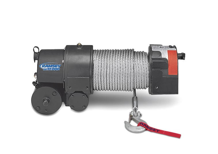 RE 12,000 ROLLER FAIRLEAD 24V WITH WIRE PENDANT