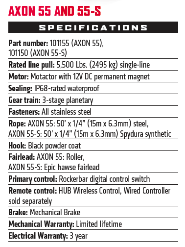 AXON 55 Powersports Winch 图6