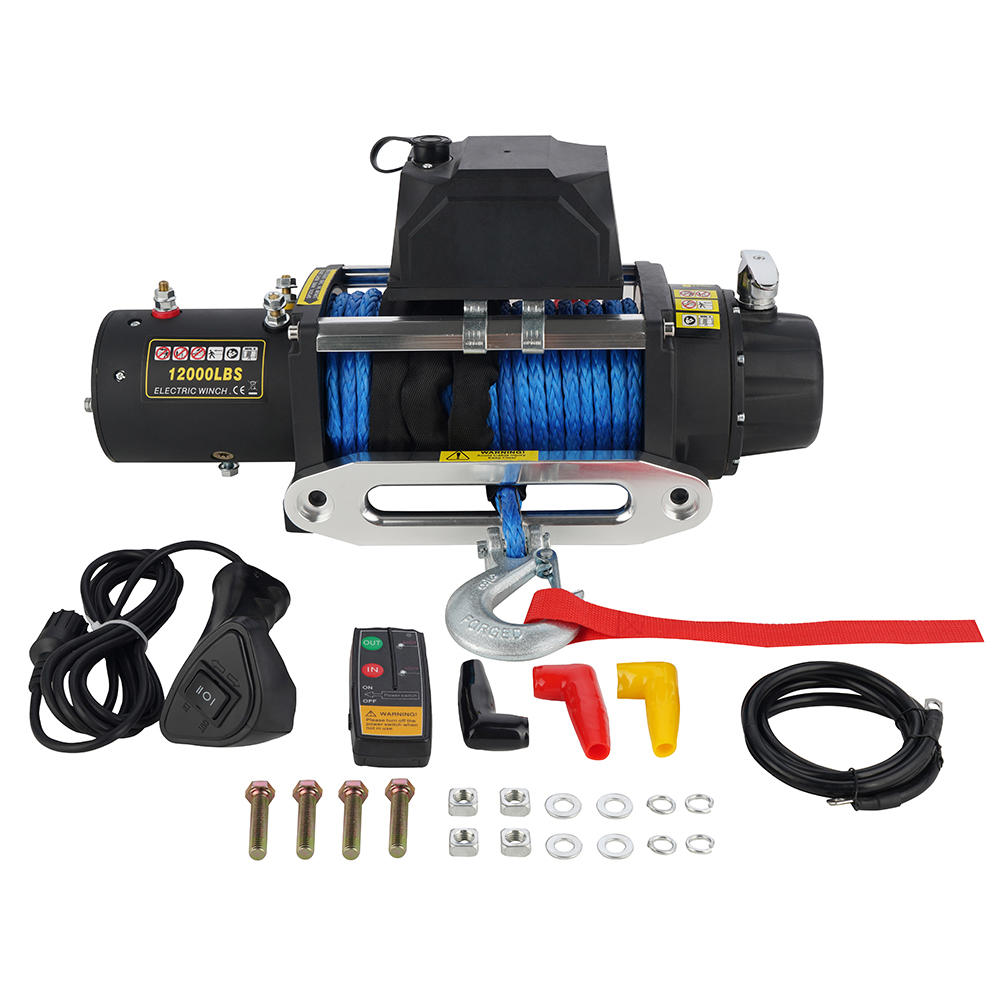 12V 12000LB 4×4 SYNTHETIC ROPE WINCH
