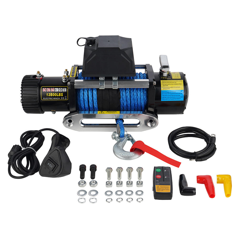 12V 13500LB 4×4 WINCH WITH WIRELESS REMOTE
