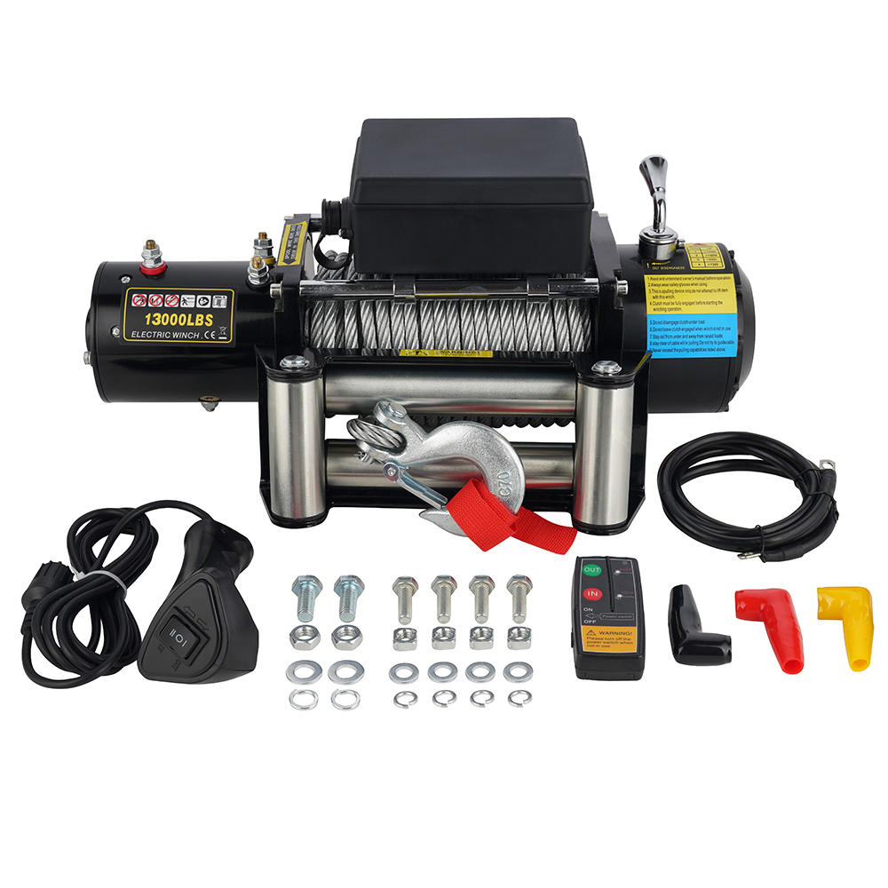 13000 LB. 12V 4×4 WINCH WITH STEEL ROPE