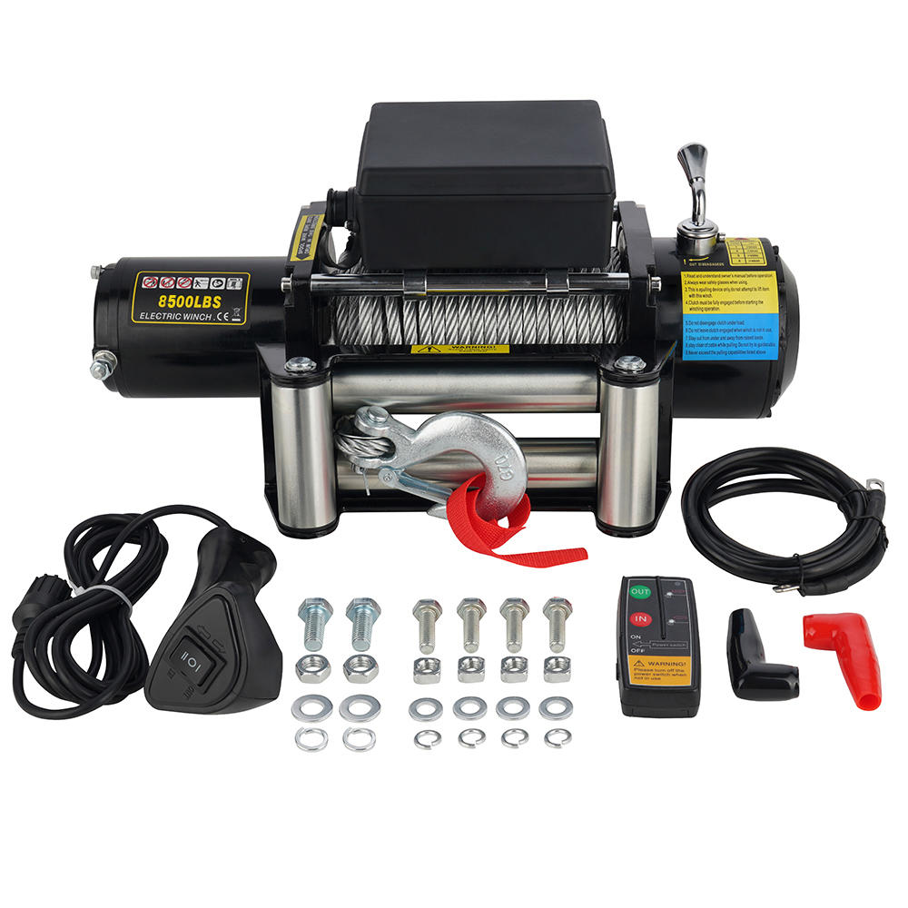 8500 LB. 12V 4×4 WINCH WITH STEEL ROPE