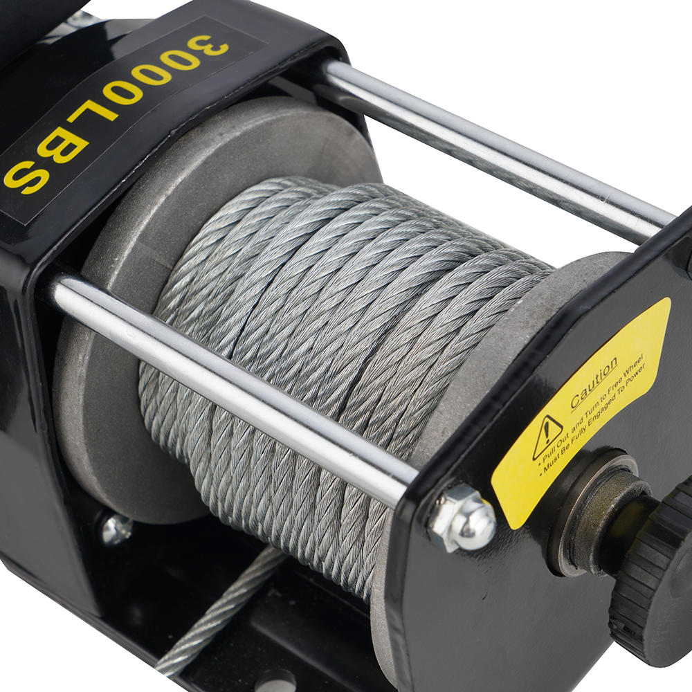 12V 3000LB ATV WINCH WITH STEEL ROPE 图3