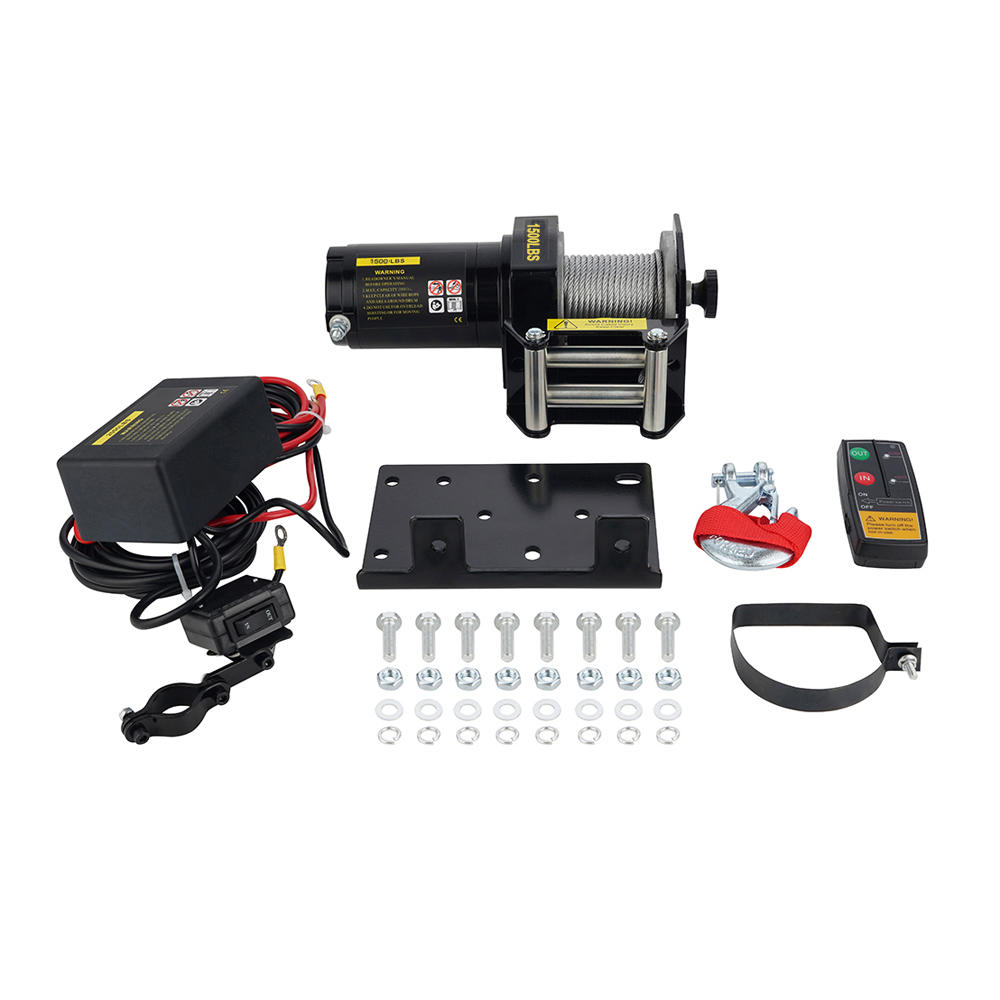 1500 LB. 12V ATV WINCH WITH WIRELESS REMOTE