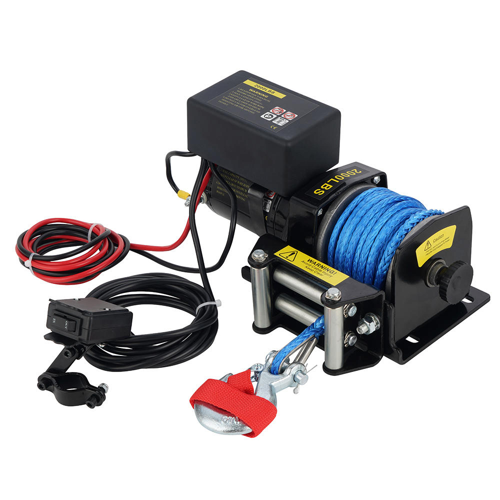 2000 LB. 12V ATV WINCH WITH SYNTHETIC ROPE 图4