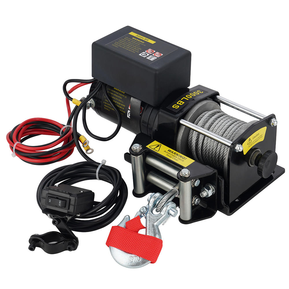3000 LB. 12V ATV WINCH WITH SYNTHETIC ROPE 图4