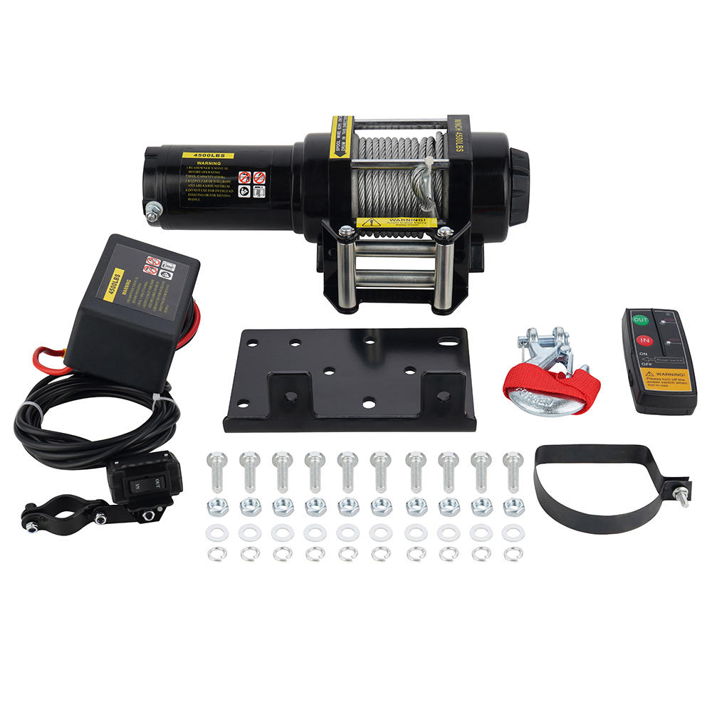 4500 LB. 12V WINCH WITH STEEL ROPE