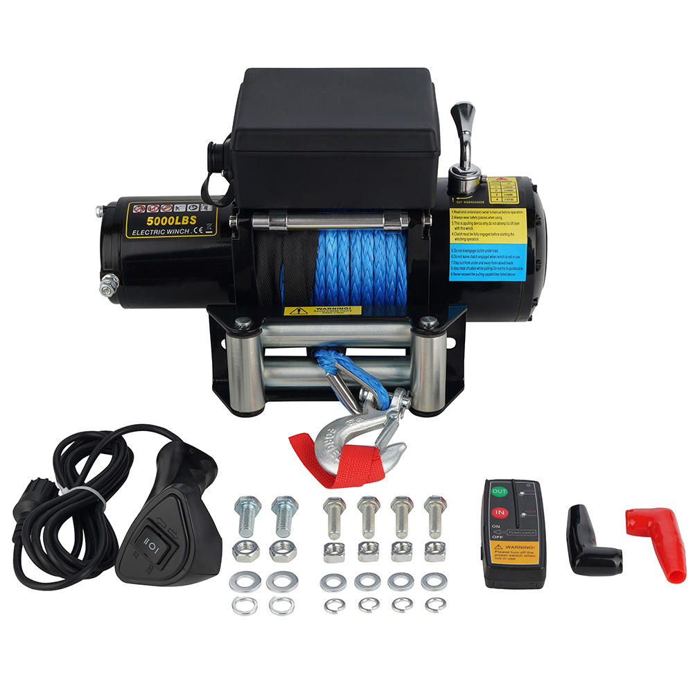5000 LB. 12V 4×4 WINCH WITH STEEL ROPE