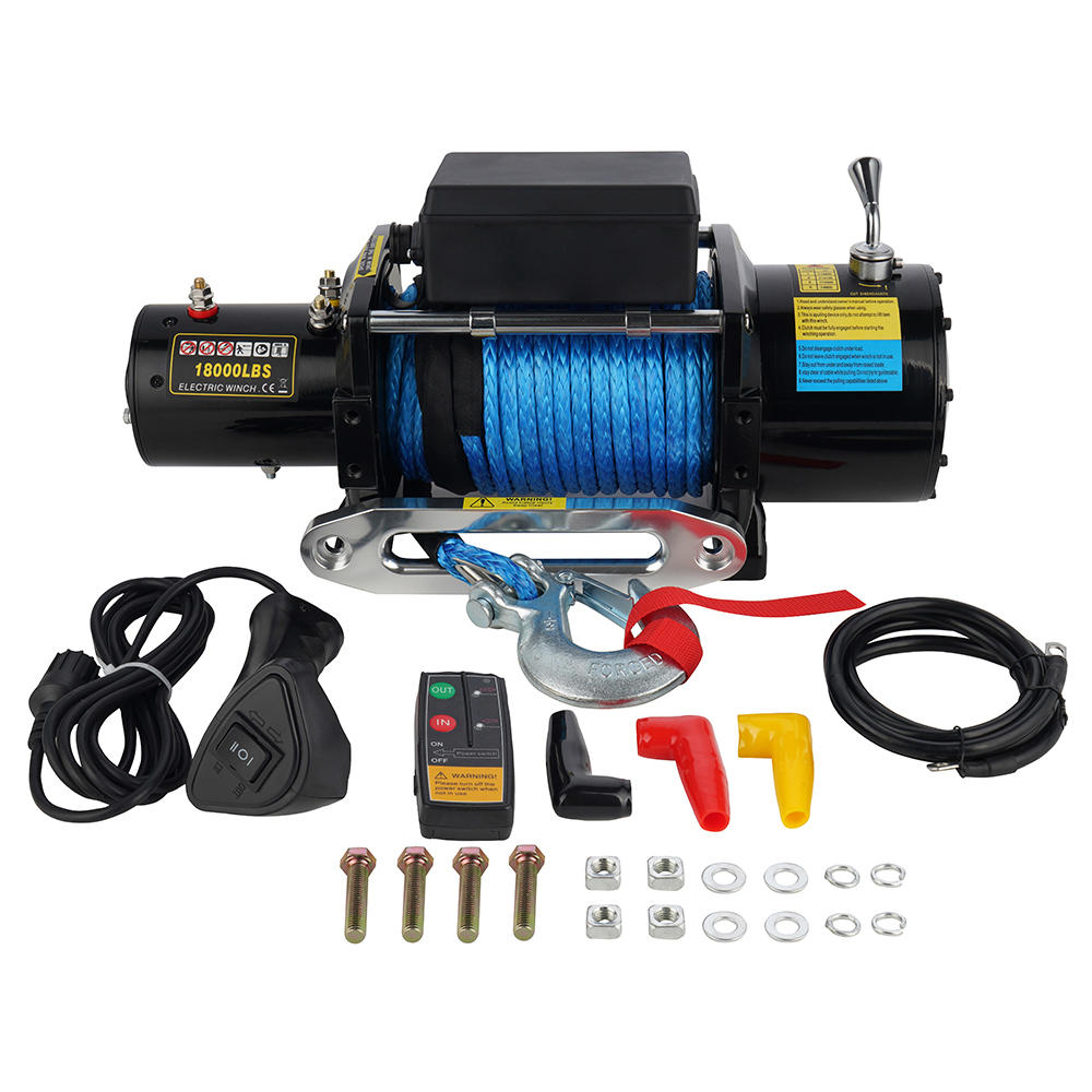 12V 18000LB TRUCK WINCH WITH SYNTHETIC ROPE