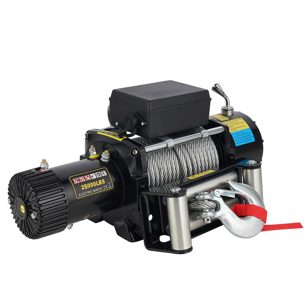 12V 25000LB HEAVY DUTY TRUCK WINCH WITH STEEL ROPE 图4