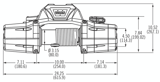 ZEON 12 Winch 机身尺寸图1