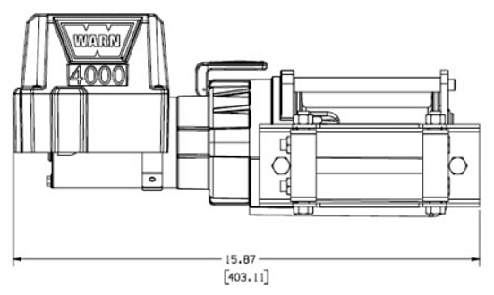 4000 DC 12V Electric Winch 机身尺寸图1