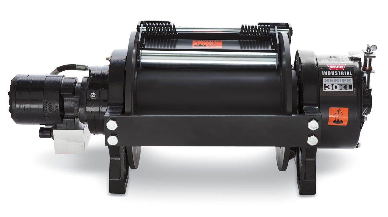 Series 30XL-LP Hydraulic Winch, Long Drum, Manual Clutch - 30,000 lb